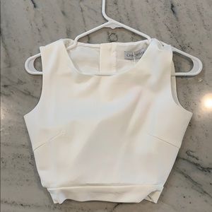 Chicwish White Crop Top